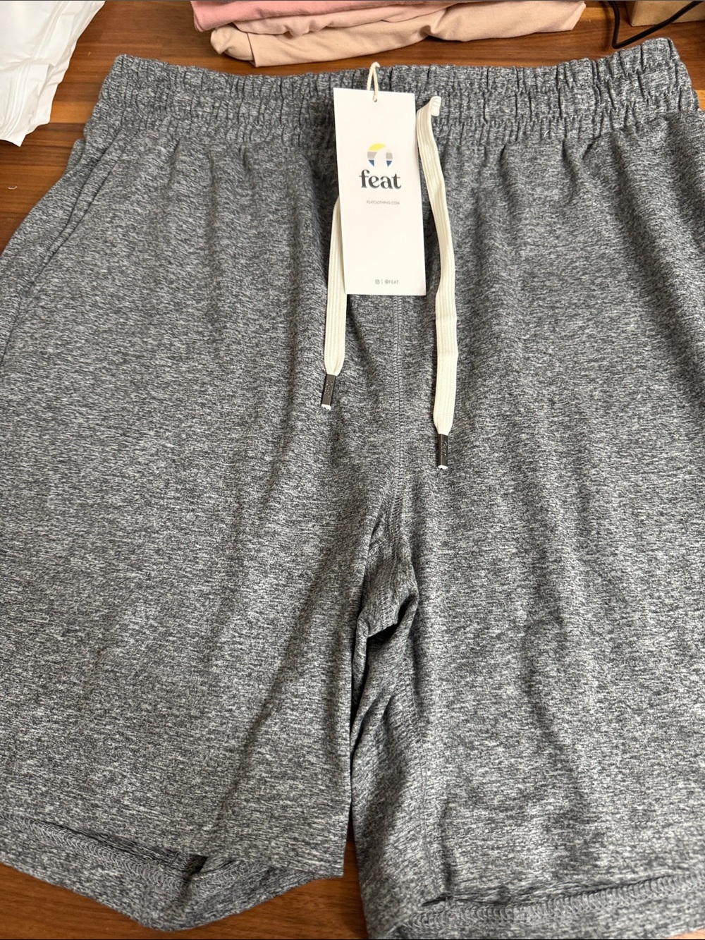 feat Men’s Gray Performance Athletic Shorts